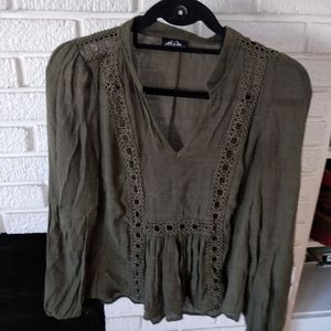Olive green blouse